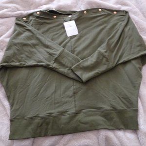 Stella & Dot 'the weekend' slouchy top - olive